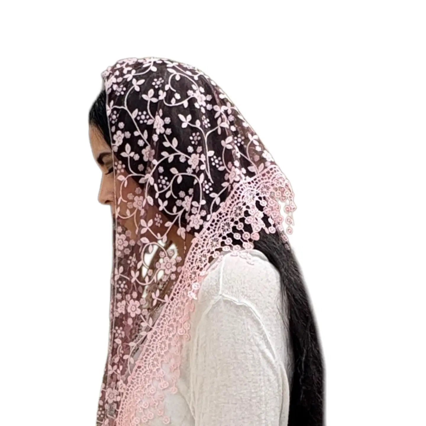 Veil ~ Cherry Blossom - BURGUNDY 