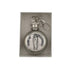 OLOG Holy Water Flask SS Round w/ Keychain   1 oz