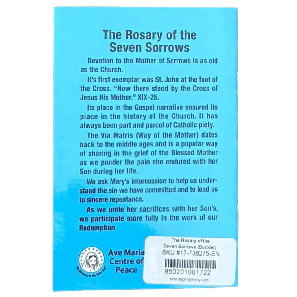 The Rosary of the Seven Sorrows Softcover Book
