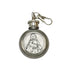 The Good Shepard Holy Water Flask SS Round w/ Keychain   1 oz 