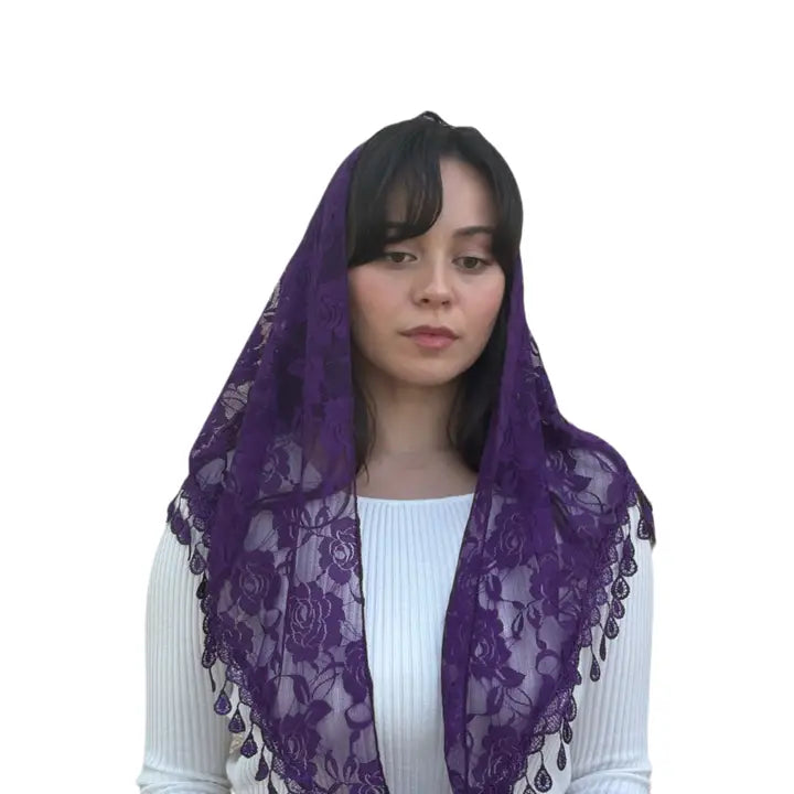 Veil ~ St. Claire of Assisi - PURPLE