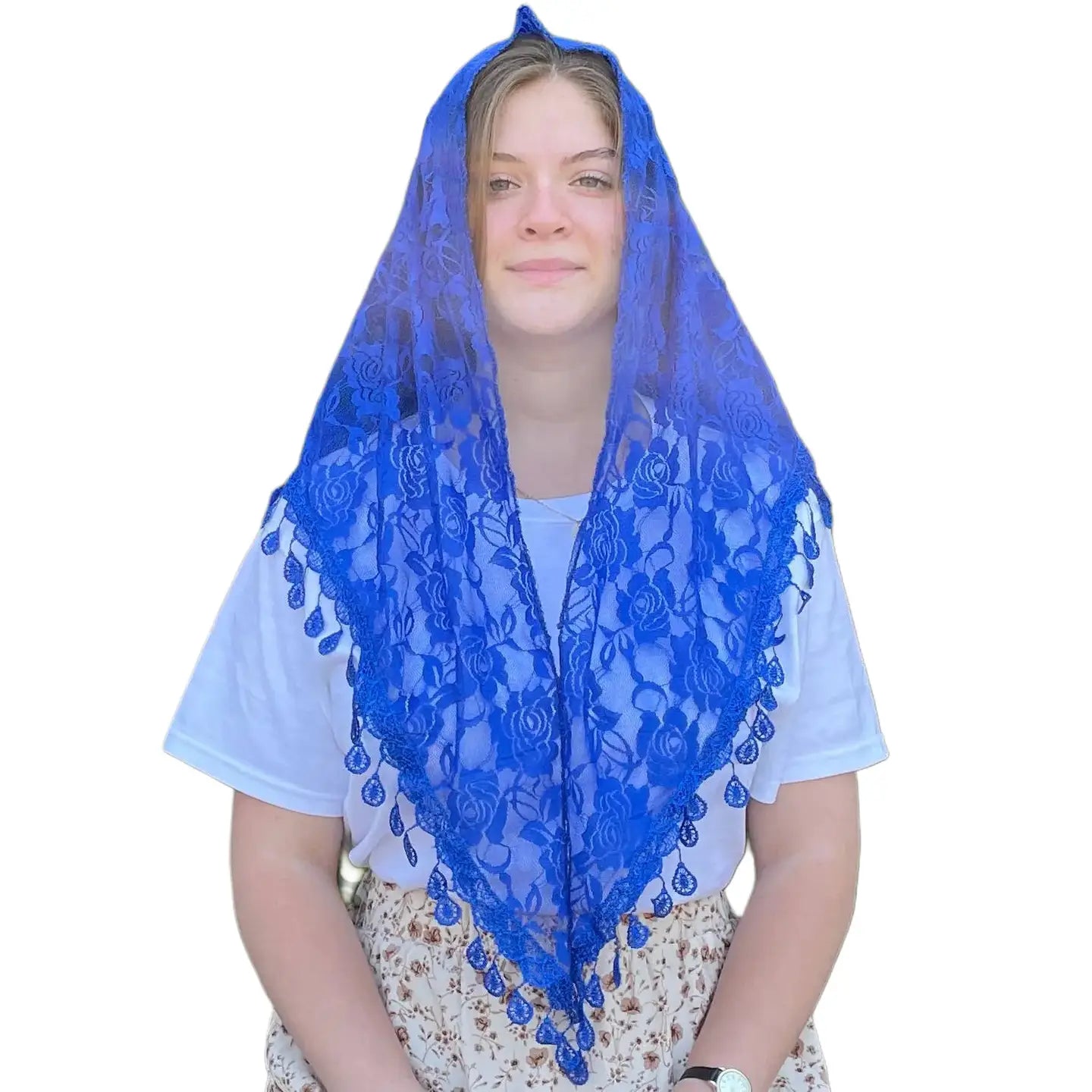 St. Claire of Assisi Veil - BLUE