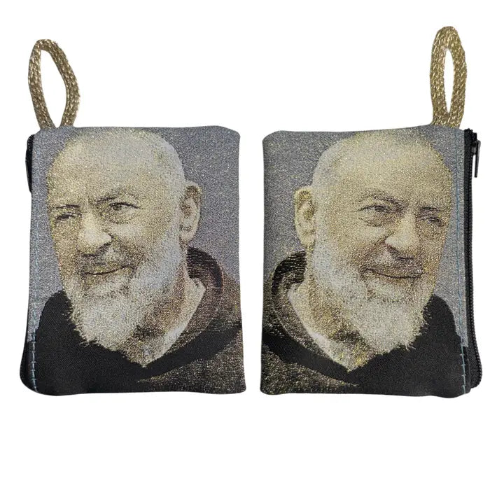 Padre Pio SM Rosary Pouch    3" x 4" 
