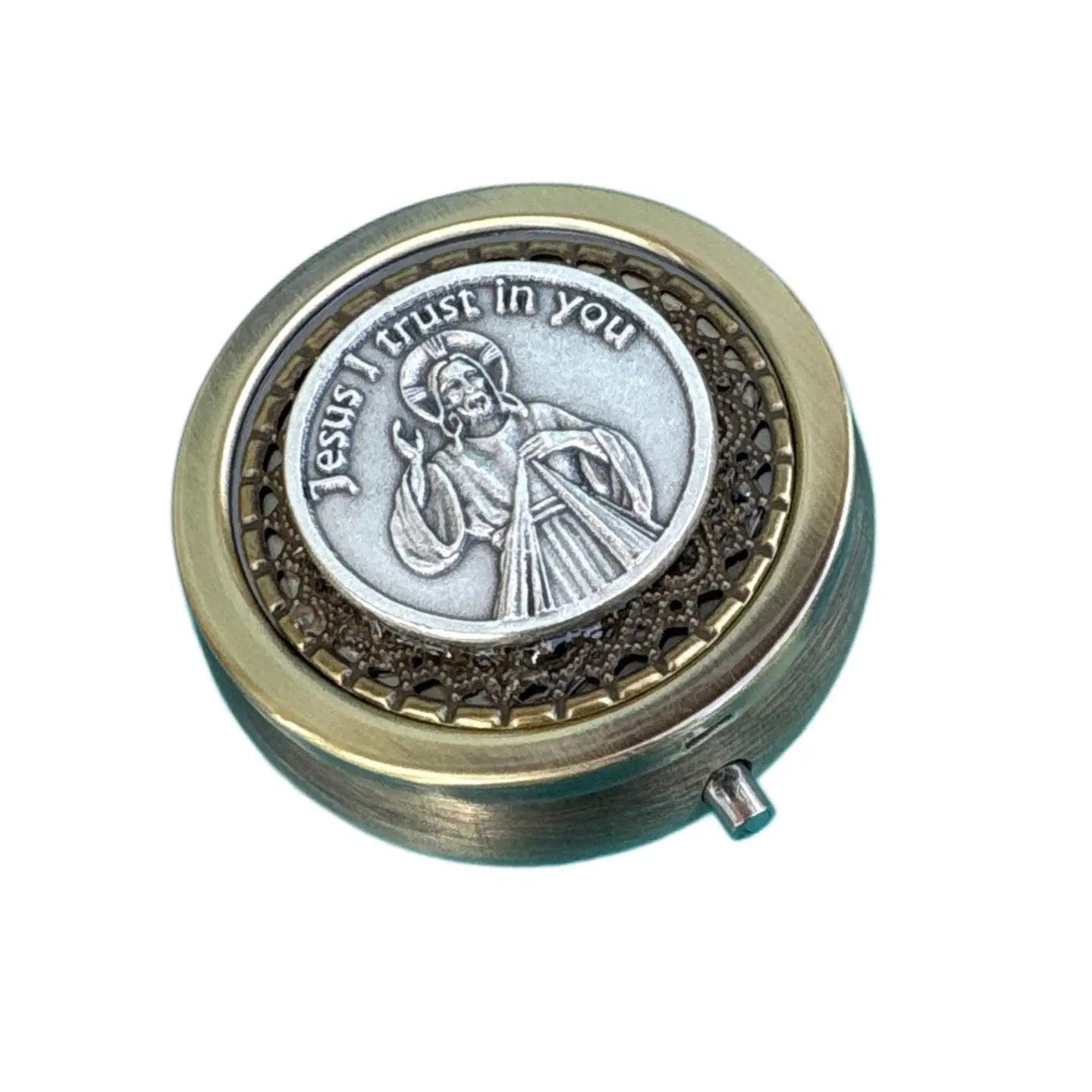 "Jesus I Trust in You" Token Pyx   2"