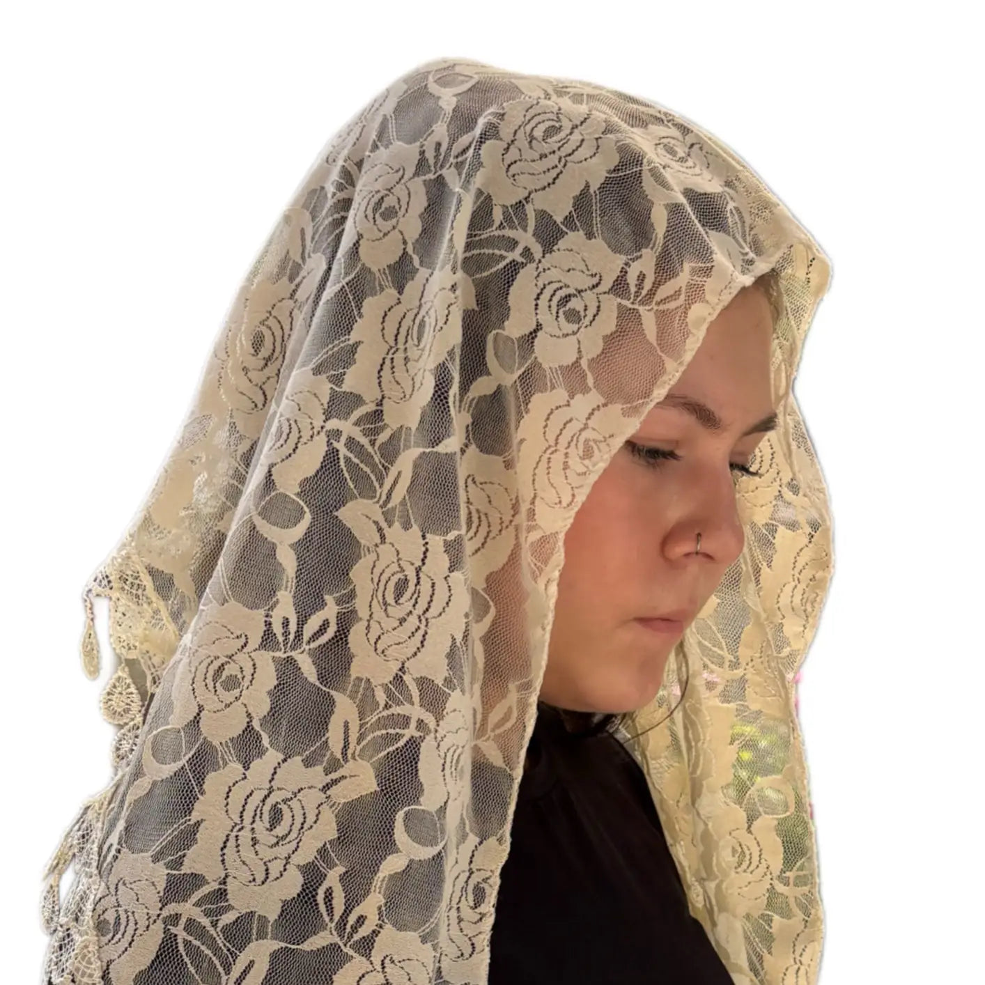 St. Claire of Assisi Veil - CREAM