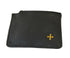 Sheepskin Leather Brass Cross Rosary Pouch
