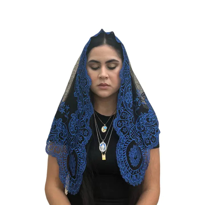 Veil ~ Ave Maria (B) - BLUE 