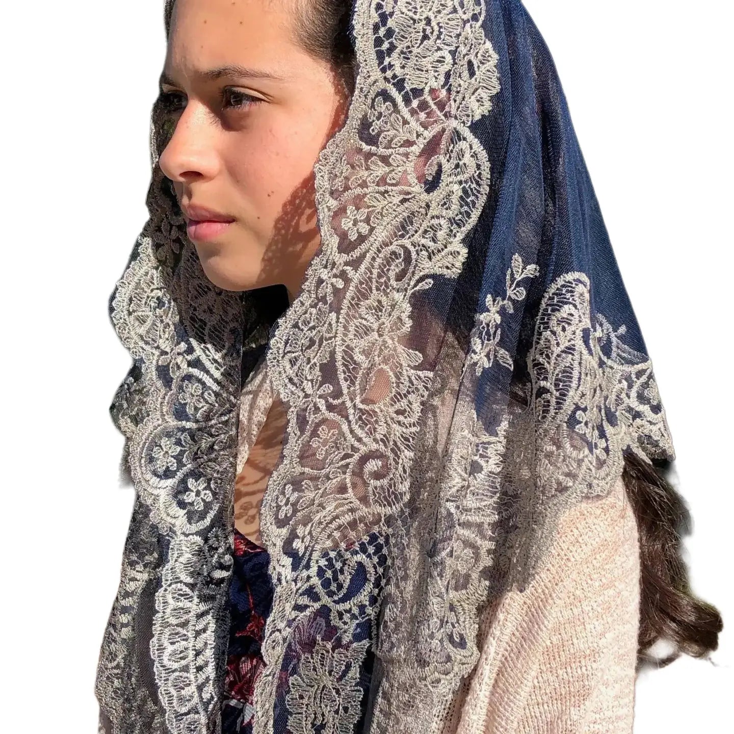 Ave Maria (A) Veil - BLUE