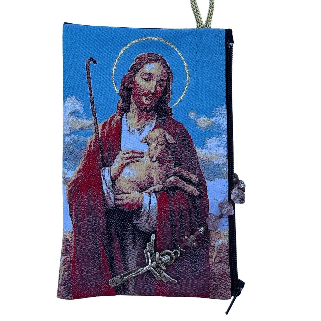 The Good Shepherd MD Rosary Pouch 4" x 6"