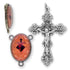 Sacred Heart Rosary Center Set    (2.25" Crucifix)