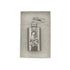 Madonna & Child Holy Water Flask SS Rectangle w/ Chain   2 oz