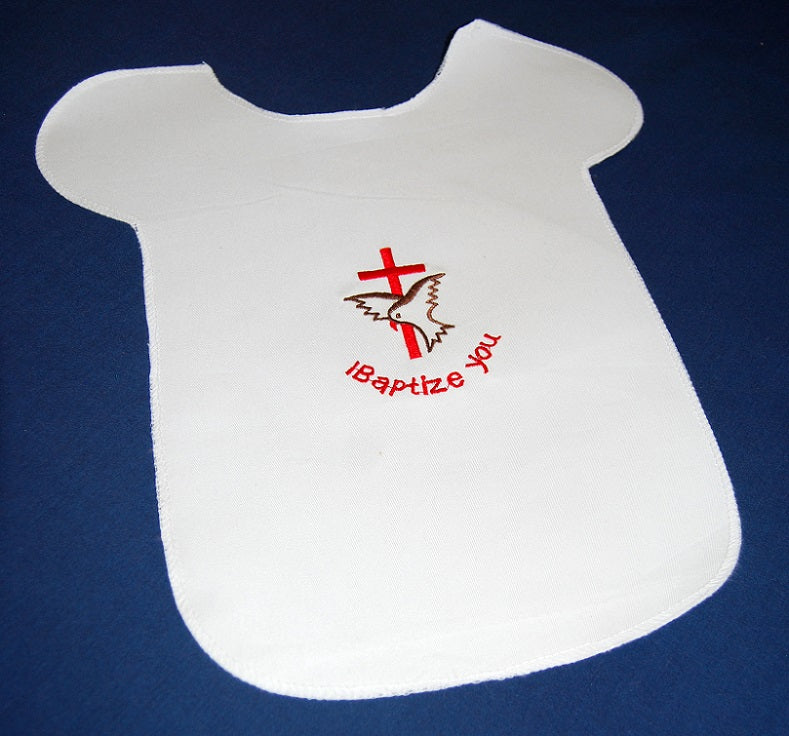 Embroidered Baptismal Bib