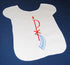 Chi-Ro Embroidered Baptismal Bib on Cotton