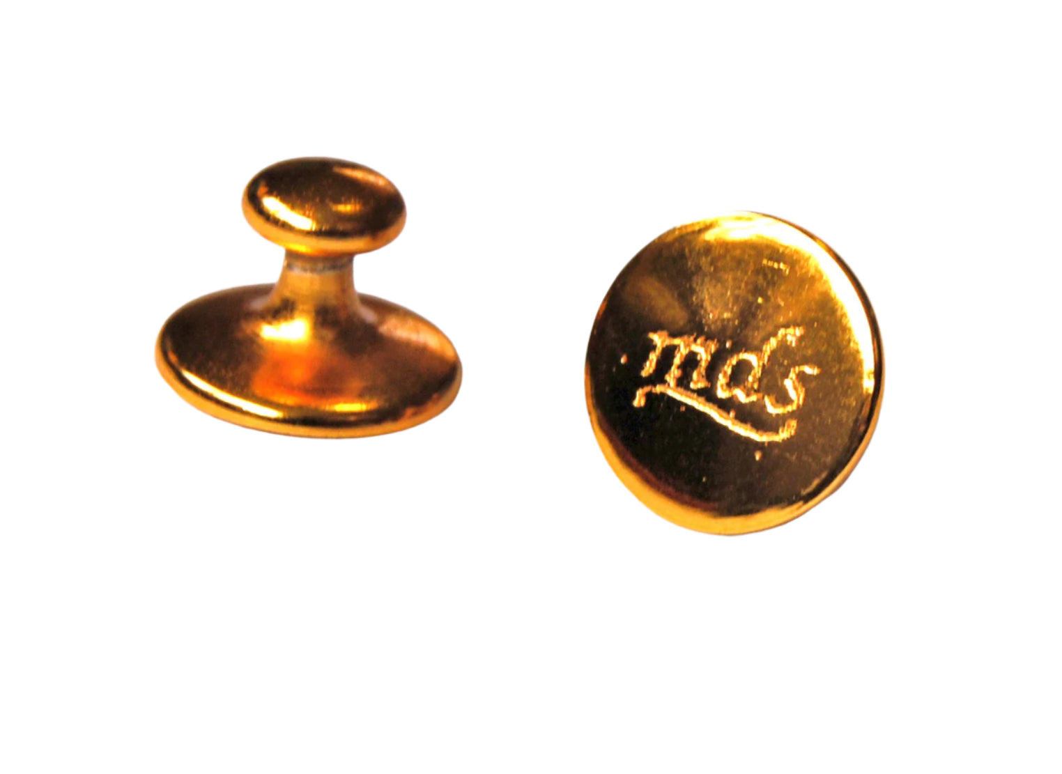 Brass Plated Collar and Shank Buttons
