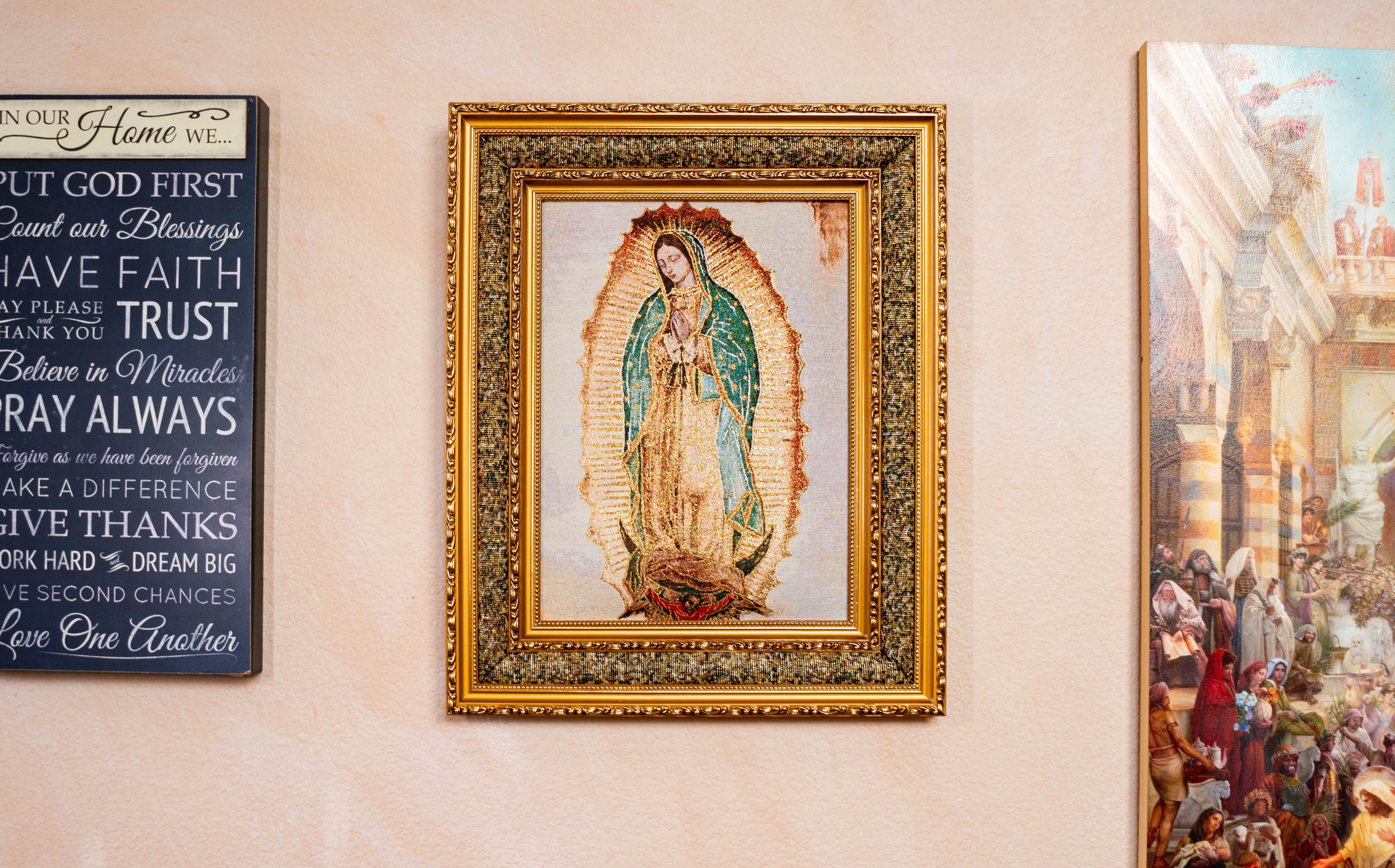 Lady of Guadalupe-Double Padded    (17" x 21")