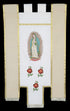 Our Lady of Guadalupe Hand Embroidered Silk Banner