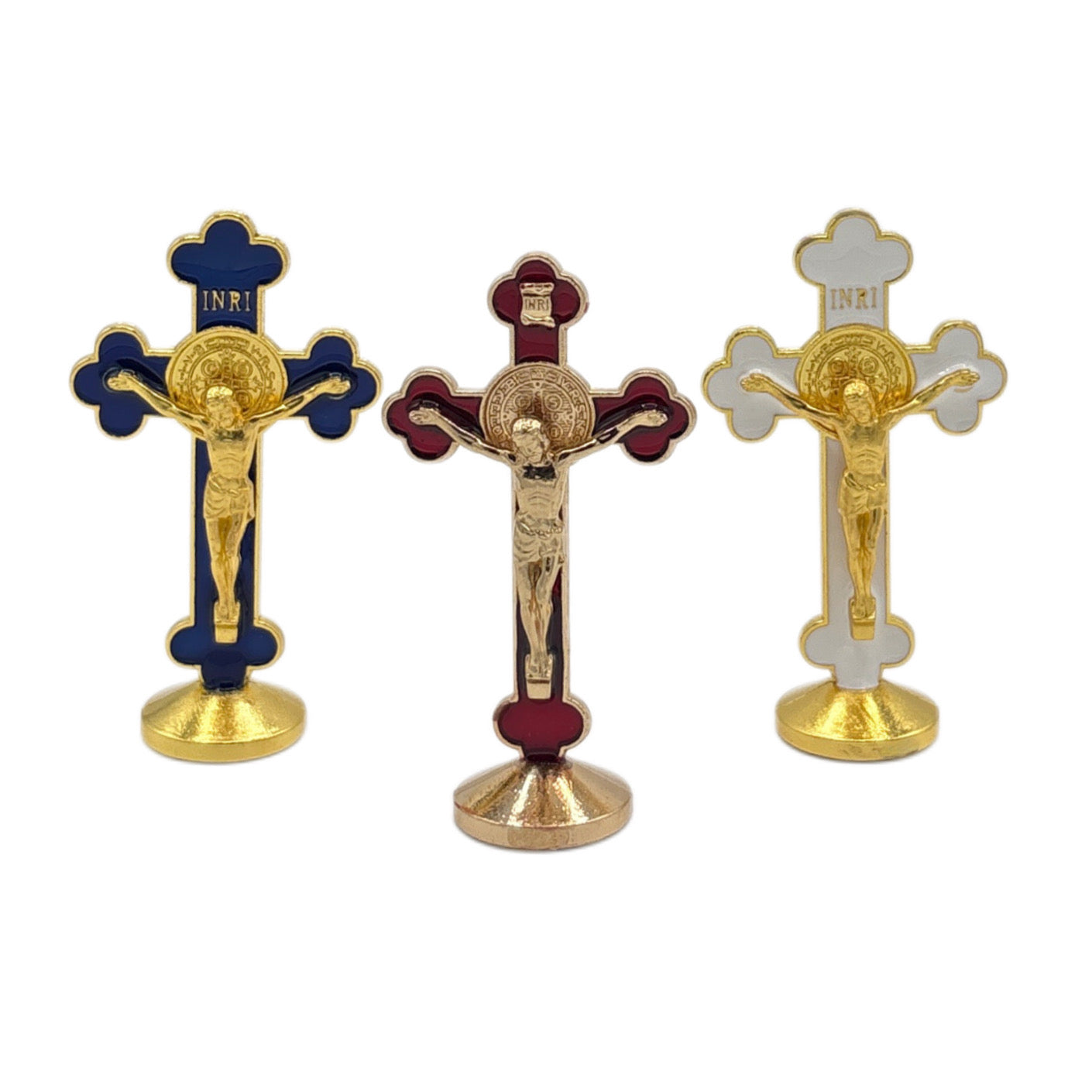 Crucifix Dashboard Statuette GOLD 3”
