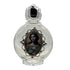 Holy Water Bottle - St. Dymphna Encased w/ Rose Top 2.5"