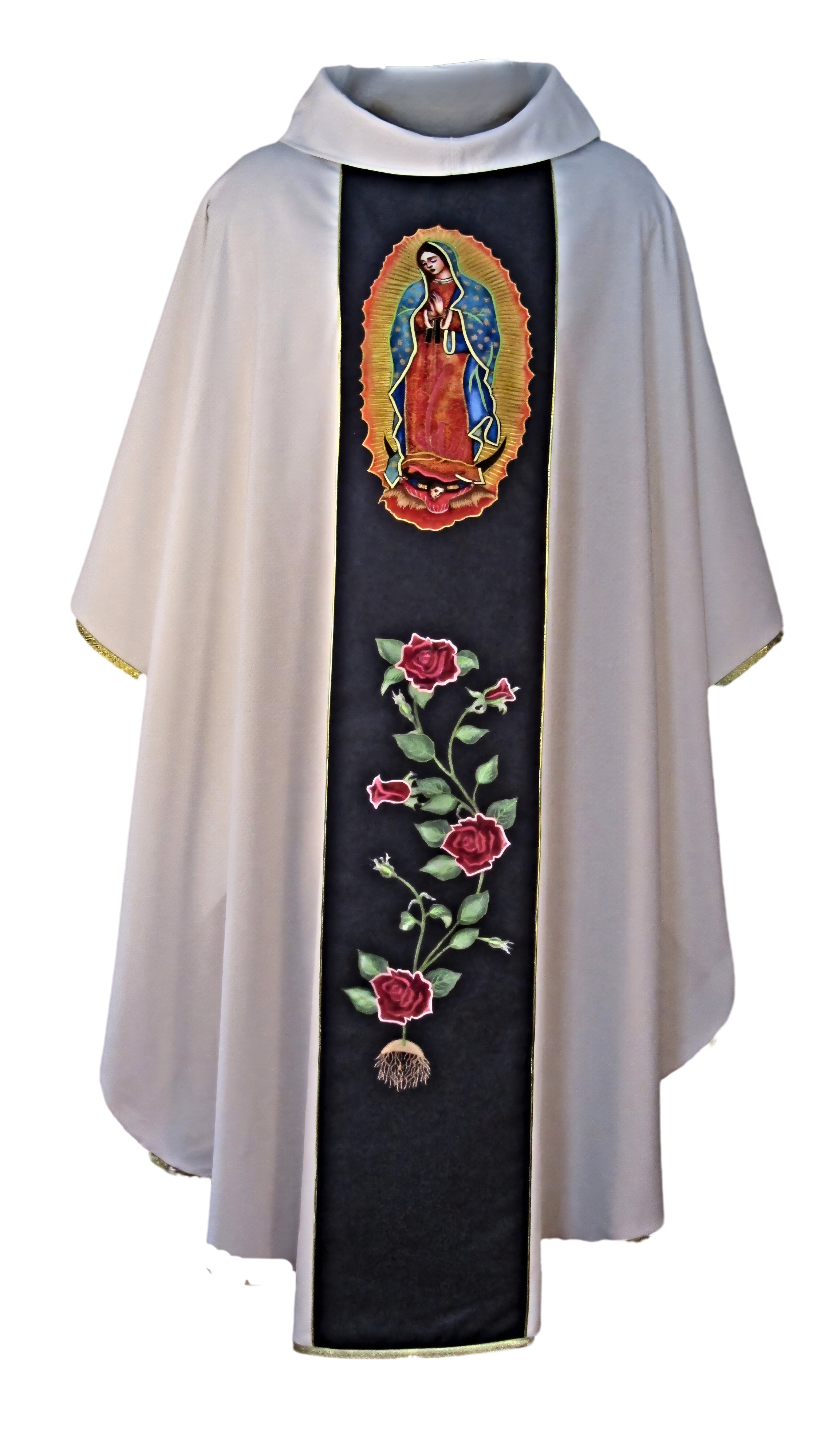 Chasuble - Miraculous Roses w/ Our Lady of Guadalupe (GuadR24)