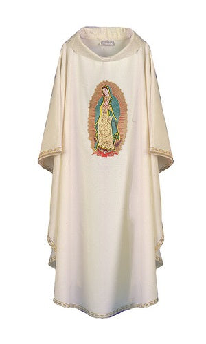Lady of Guadalupe Hand Embroidered Chasuble