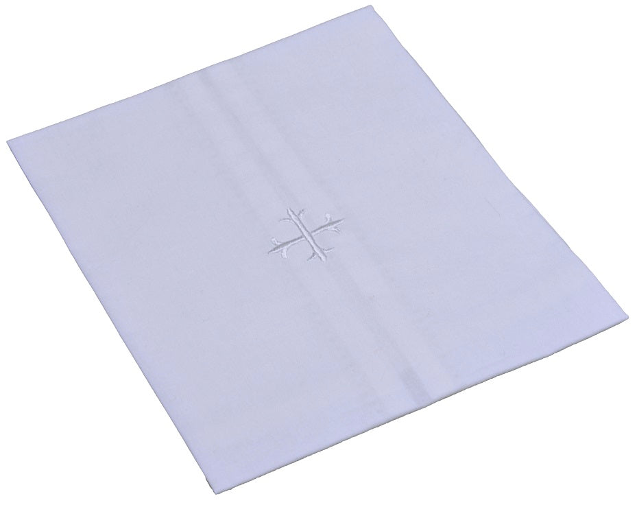 White Cross Cotton Altar Linens (3/pk) - (H100)