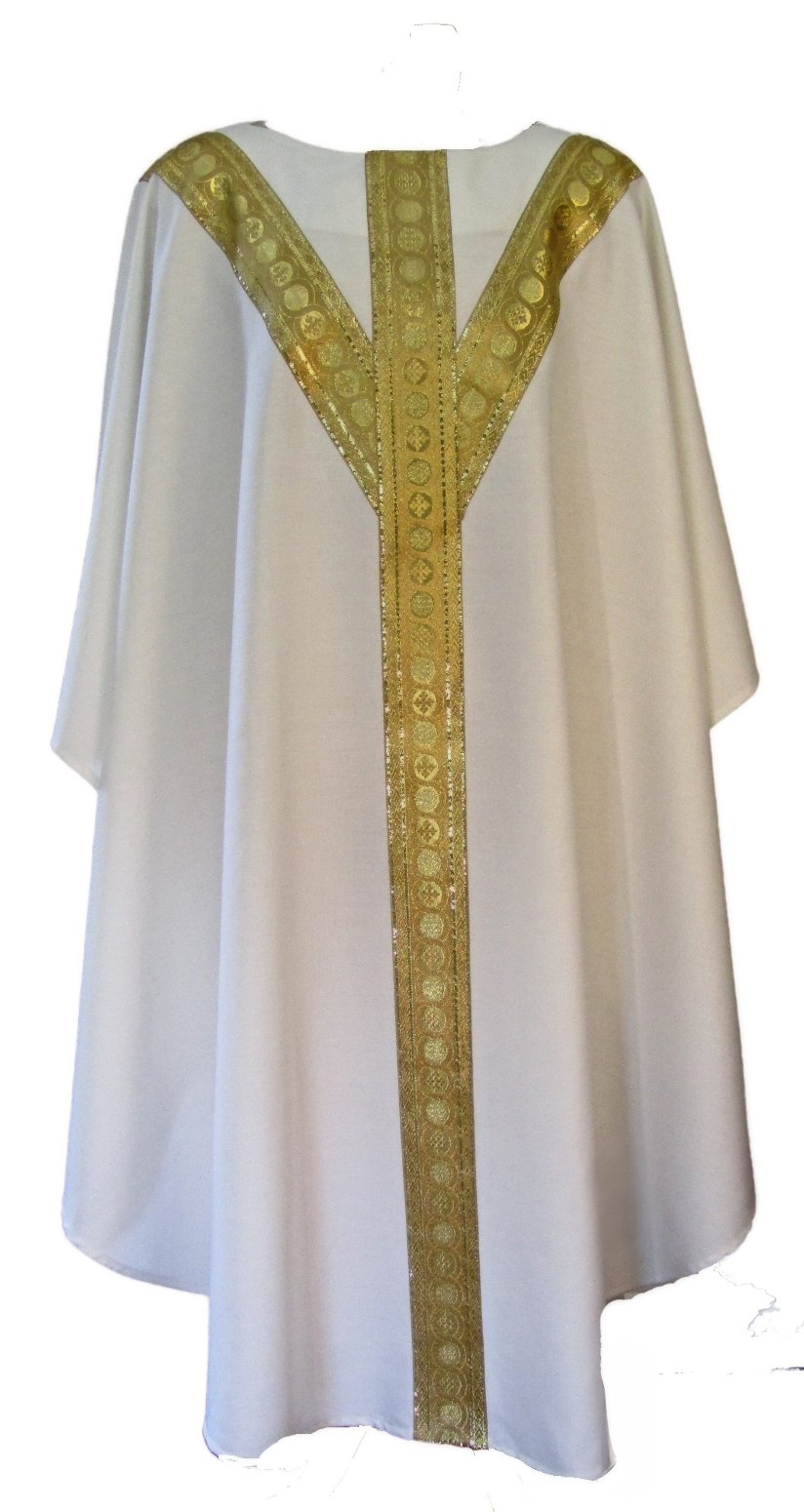 Chasuble - Gold Metallic "Y" Orphrey (Y2311)