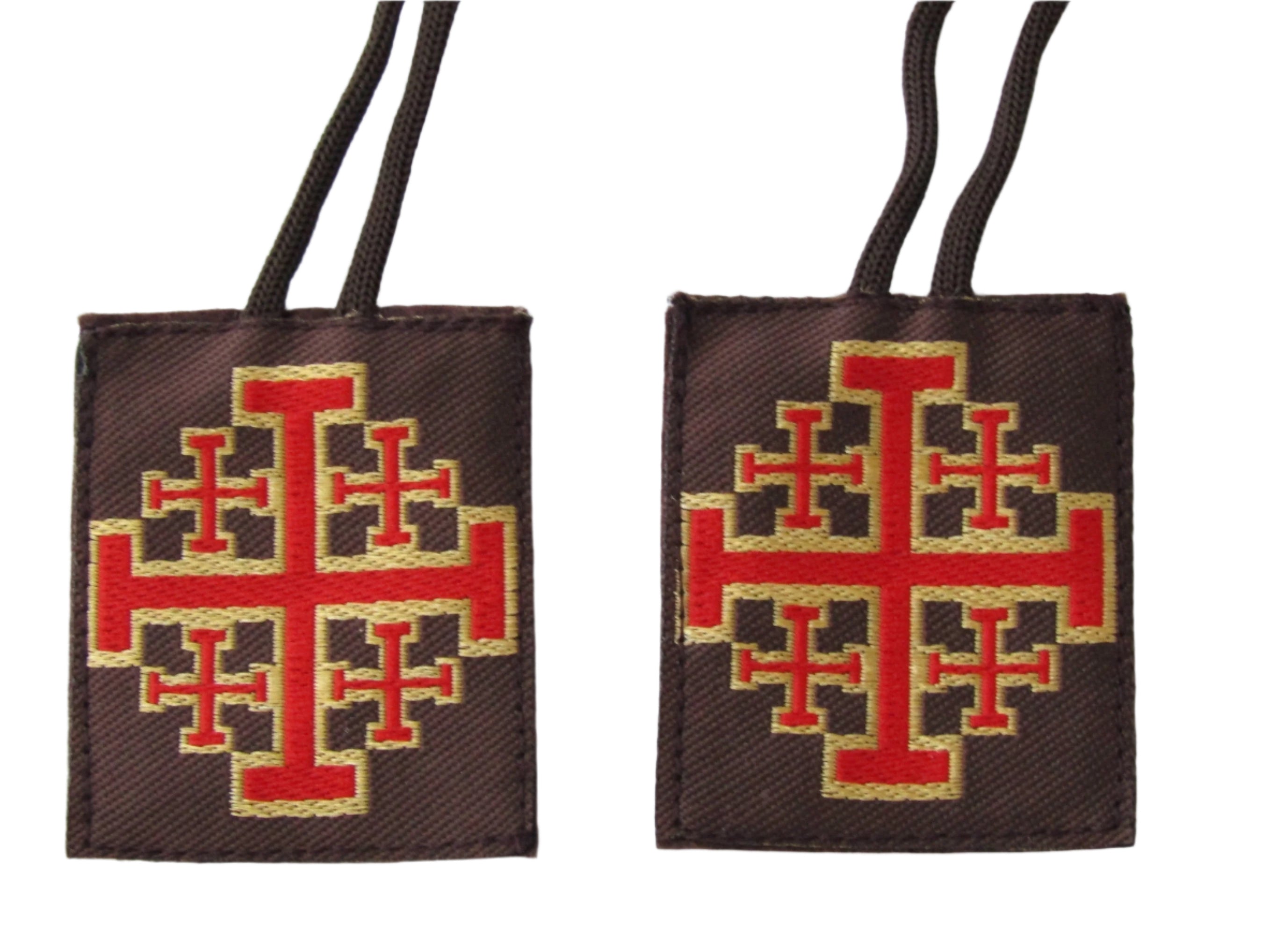Scapular - Jerusalem Cross 2.15"