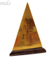 Pyramid Brass Incense Burner w/ Incense 5"