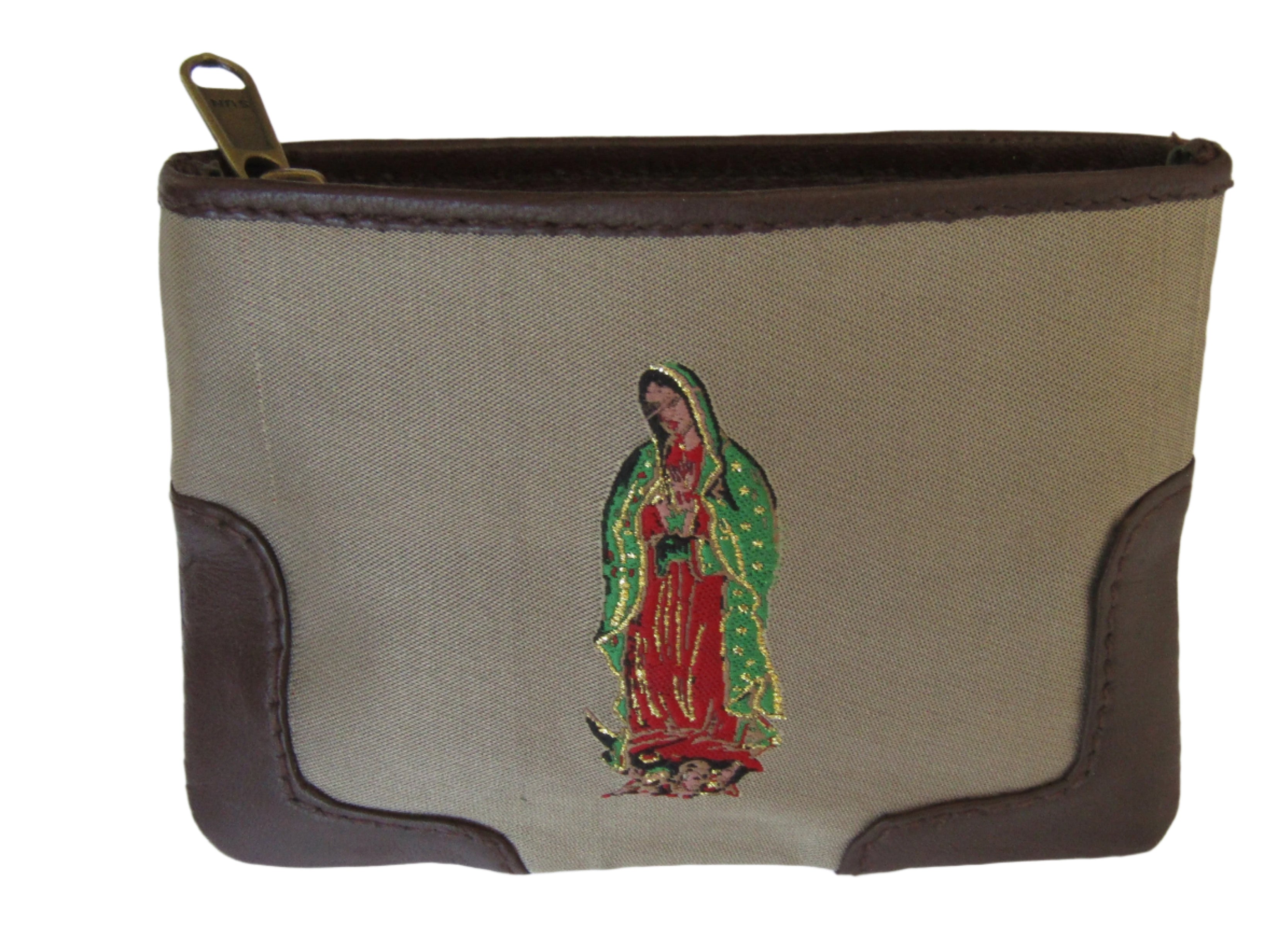 Guadalupe & Rose Tapestry Leather Zipper Pouch