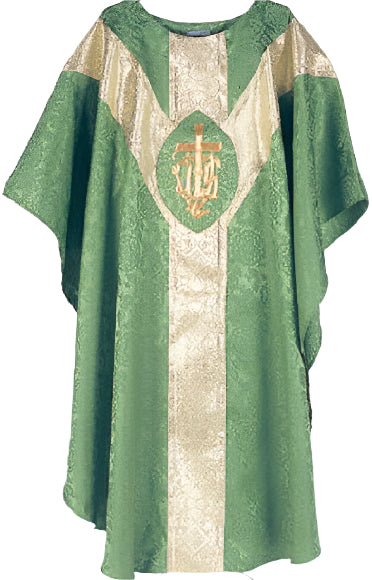 Classic Tudor Rose Chasuble – Hand‑Embroidered