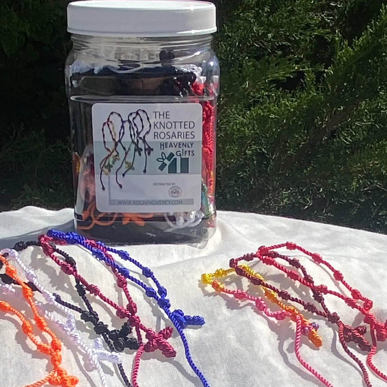 The Knotted Rosaries Decade Chaplet Bracelets Display 120 pcs