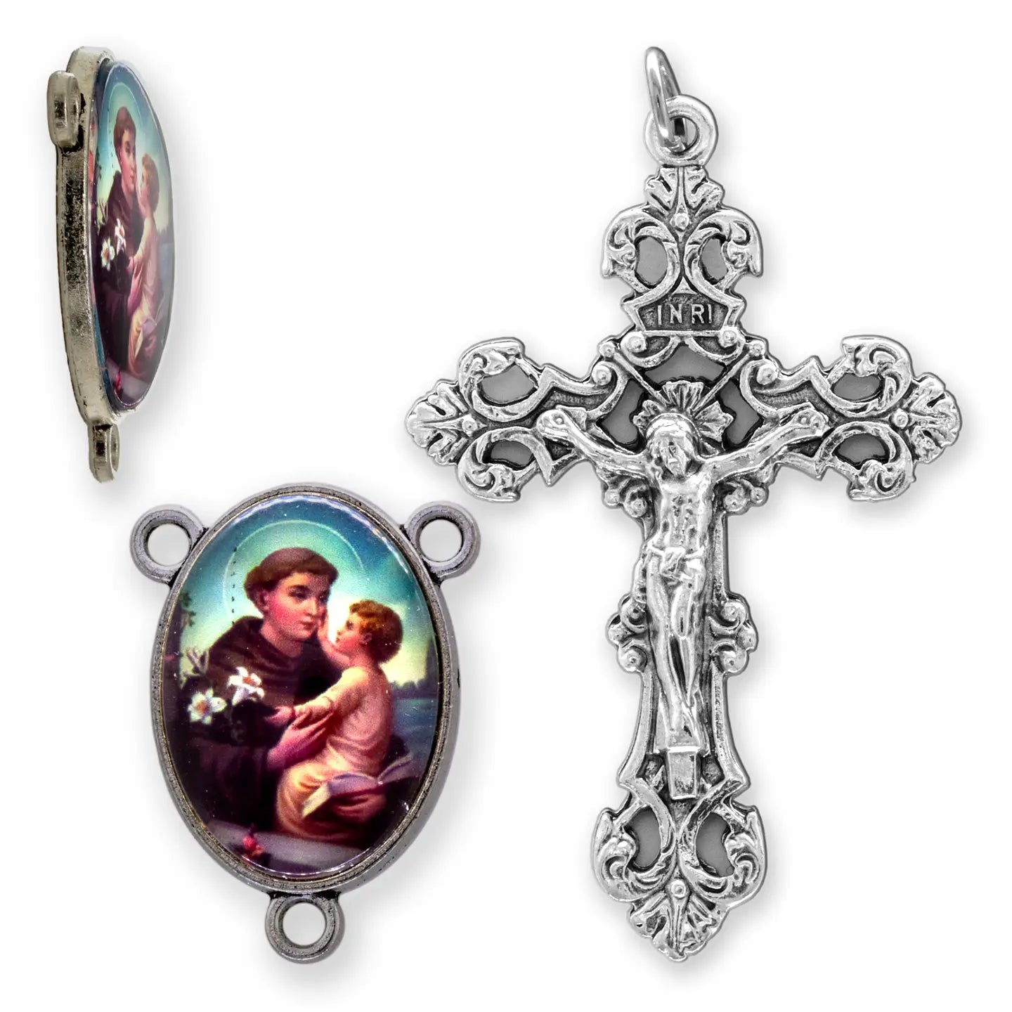 St. Anthony Rosary Center Set    2.25" (Crucifix)