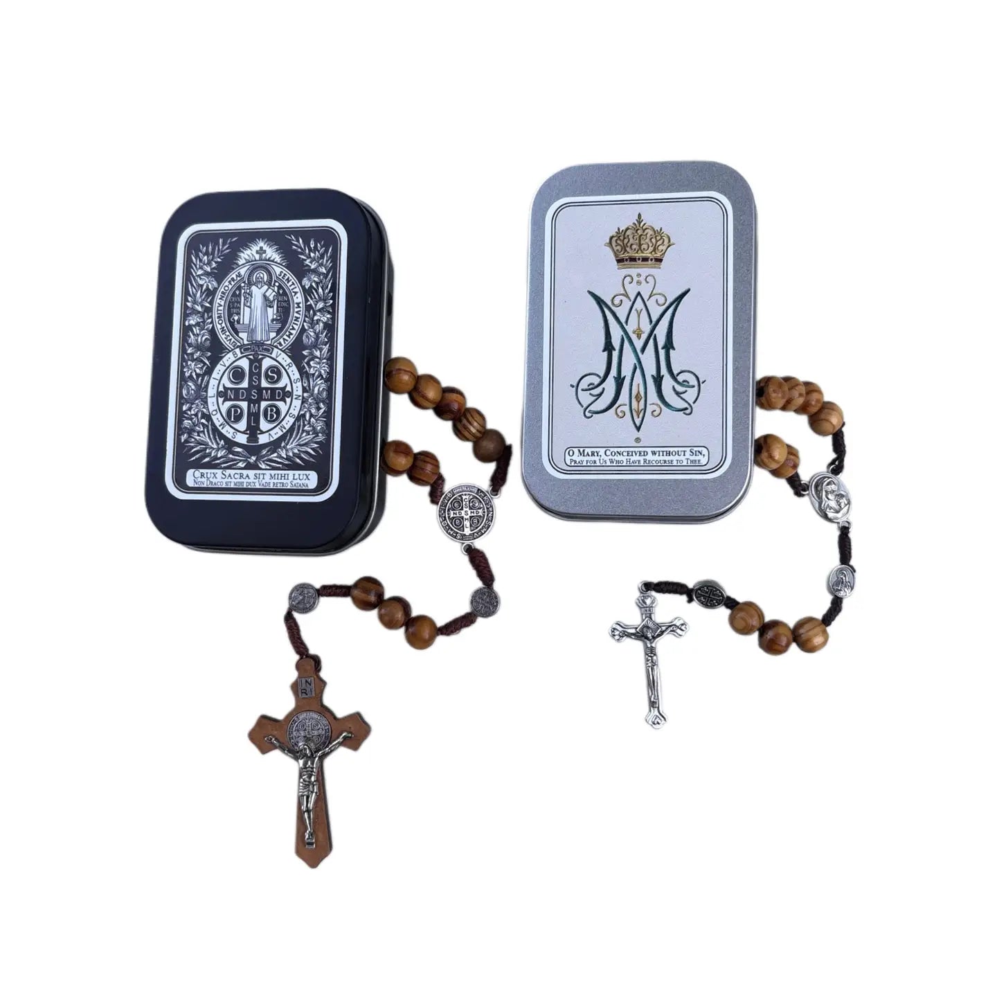  Rosary in Tin *SPECIAL DEAL* (24 Tins) *NEW LOOK*