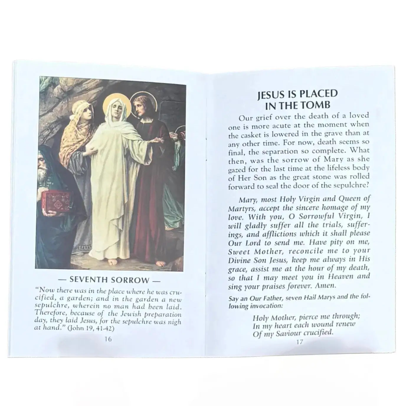 The Rosary of the Seven Sorrows Softcover Book