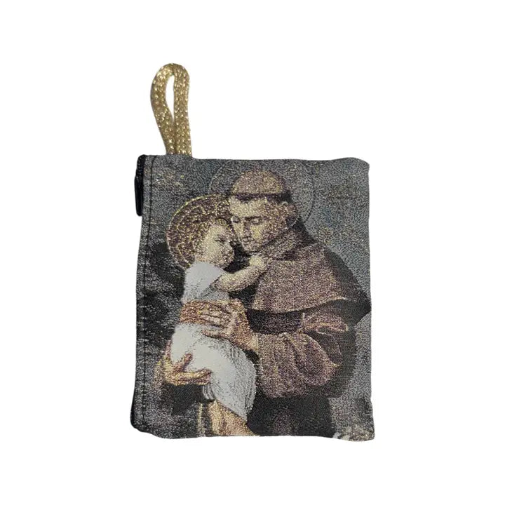 St. Anthony SM Rosary Pouch    3″ x 4″