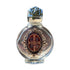 Holy Water Bottle - St. Benedict Encased w/ Rose Top 2.5"