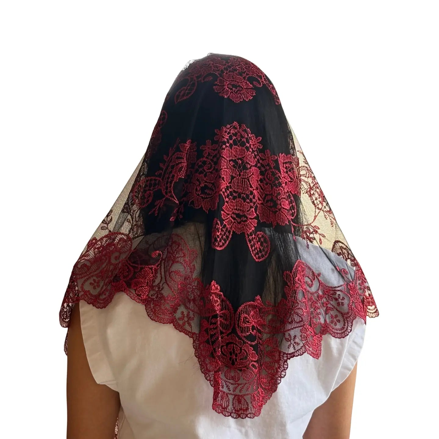 Veil ~ St. Catalina Thomas - RED