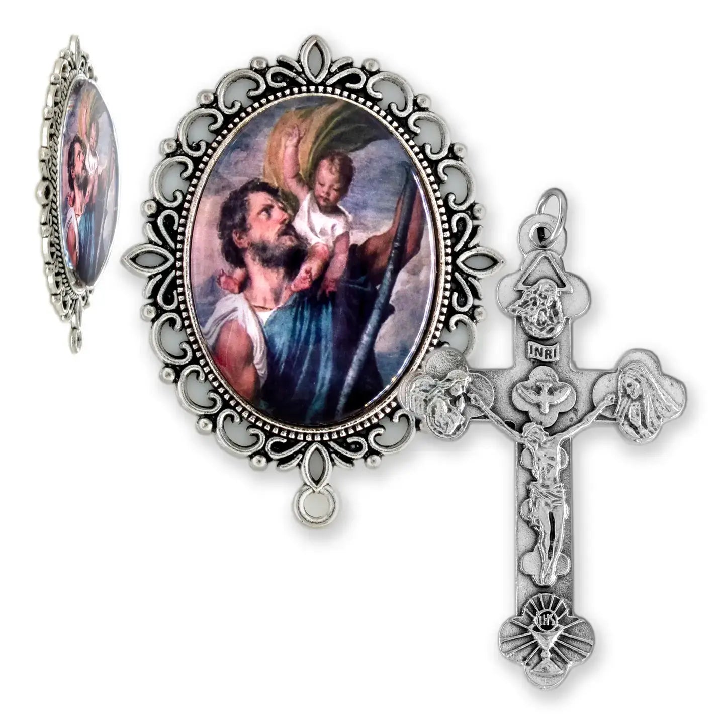 Rosary Center Sets XL - Lot of 16 (2.5" Crucifix)