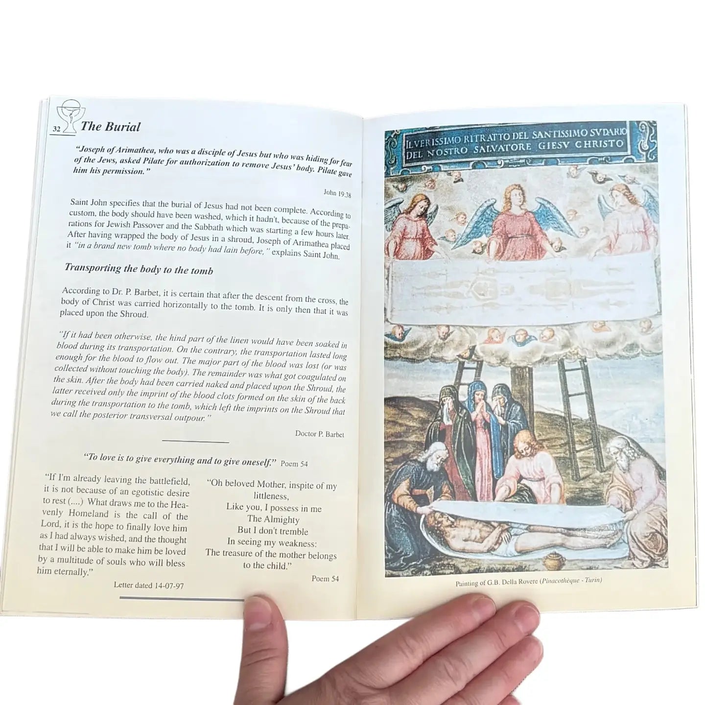 The Passion of Jesus The Shroud of Turin Softcover Book
