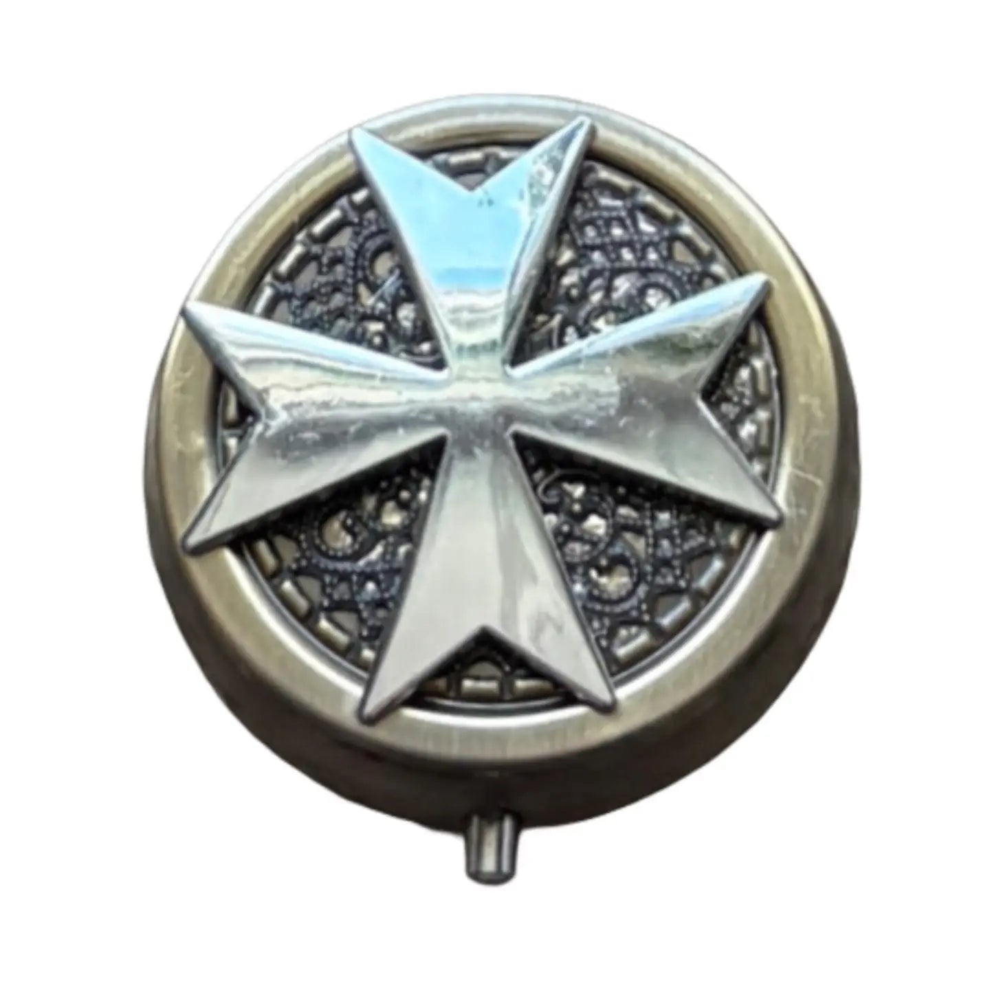 Maltese Cross Pyx   2"