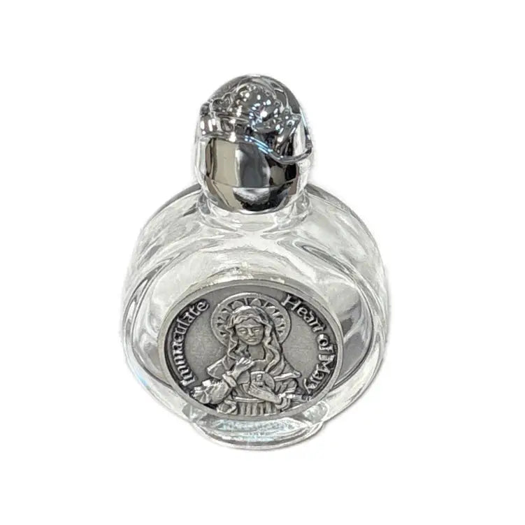 Holy Water Bottle - Immaculate Heart of Mary Rose Top  2.5"