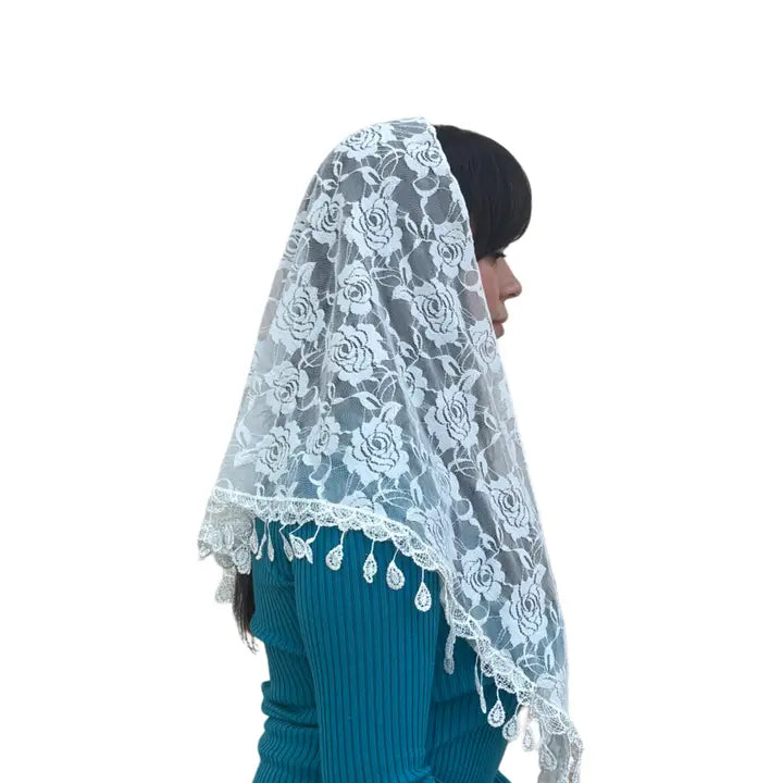 Veil ~ St. Claire of Assisi - WHITE