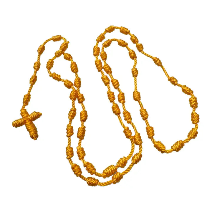 Rosary- Rope YELLOW 18"