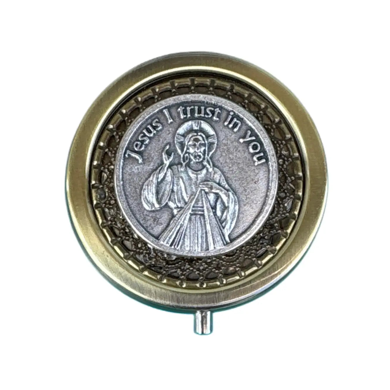 "Jesus I Trust in You" Token Pyx   2"