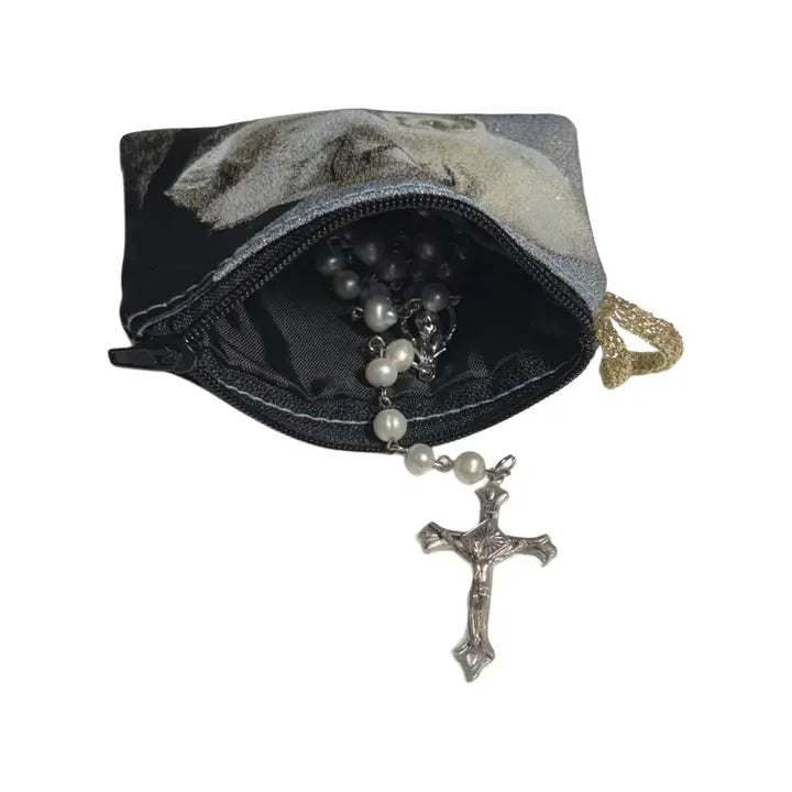 Padre Pio SM Rosary Pouch    3" x 4" 