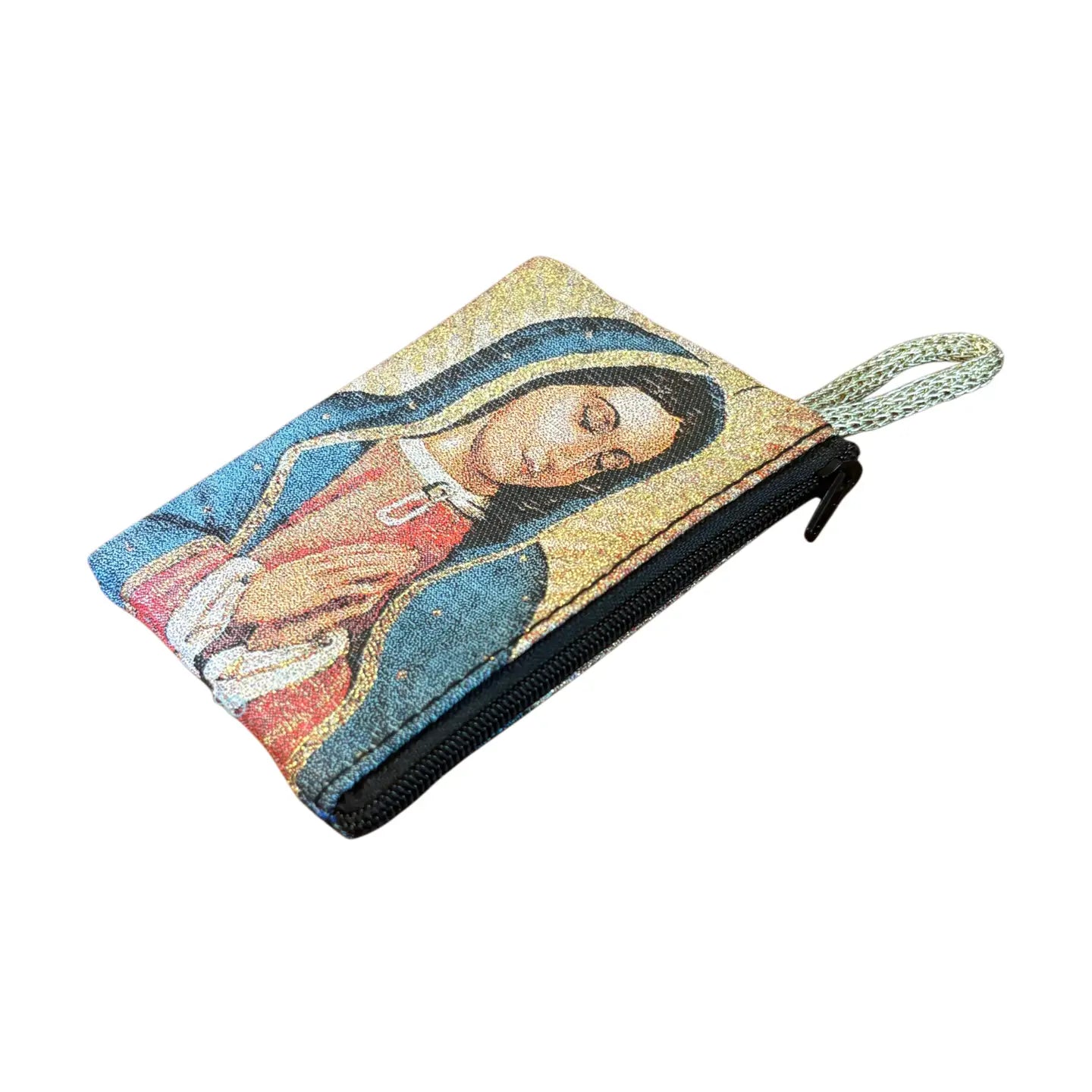 Rosary Pouch - Our Lady of Guadalupe 1/2 Body 3″ x 4″