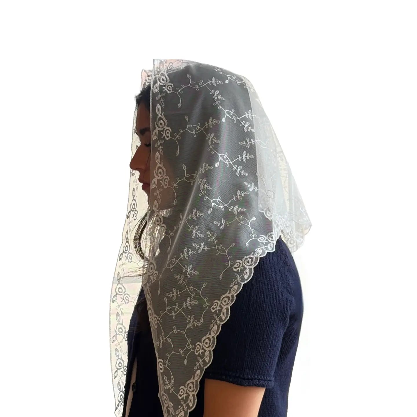 Veil ~ St. Teresa of Avila - WHITE