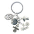 I LOVE Soccer Keychain w/ St. Sebastian Medal Charm   3"