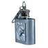 Madonna & Child Holy Water Flask SS w/ Keychain   1 oz