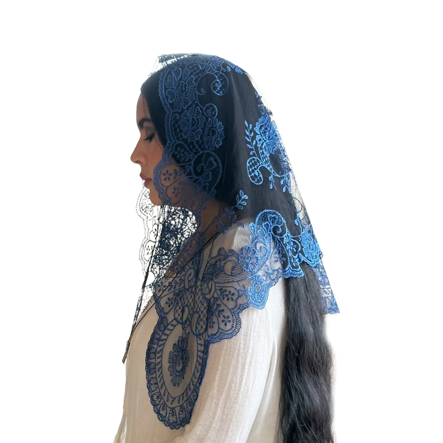 Veil ~ St. Catalina Thomas - BLUE
